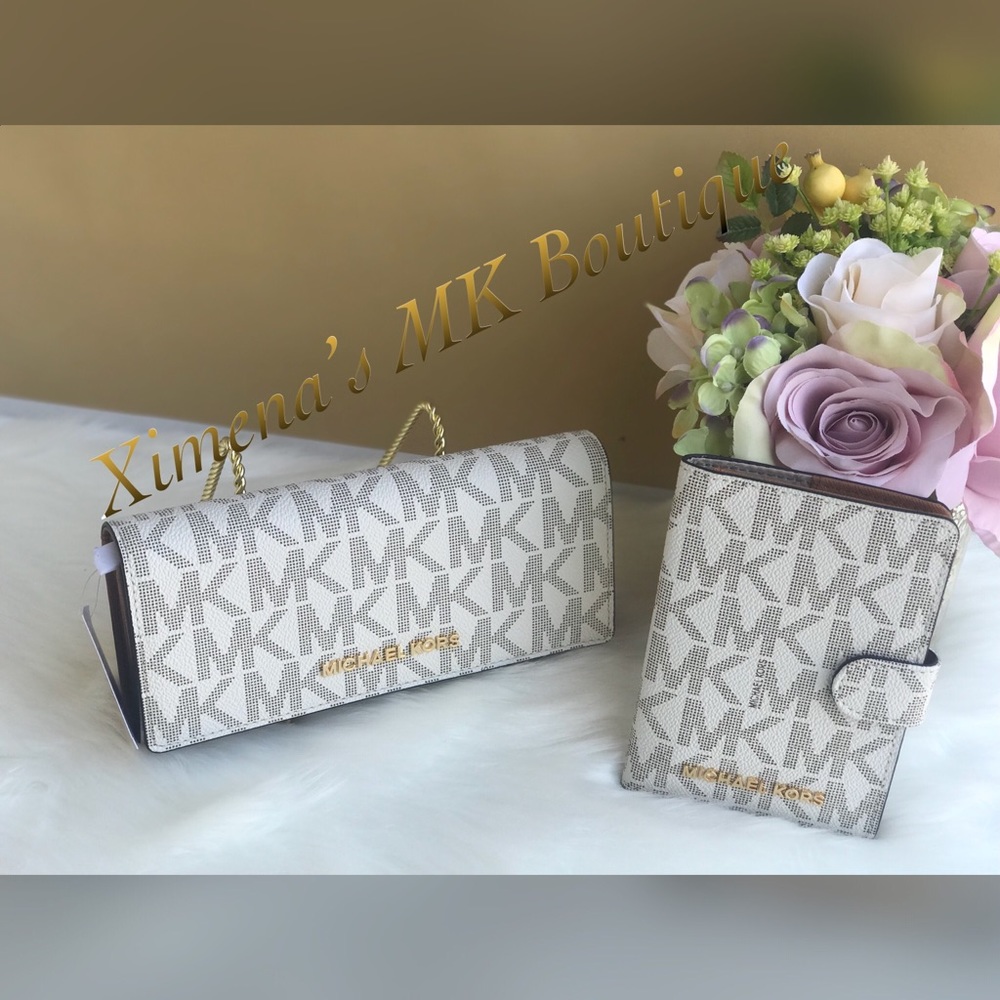 🌷MICHAEL KORS Jet Set Vanilla Shoulder Tote Set - Picture 8 of 8